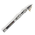 TOPLINE TACKLE Ultra-short Mini Carbon Fishing Rod Retractable Handle Telescopic Fishing Rod, 1.5m, 1.8m, 2.1m, 2.4m