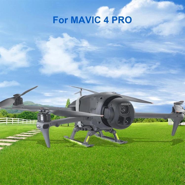 For DJI Mavic 4 Pro Drone YX  Foldable Heightening Landing Gear with Reflective Strips