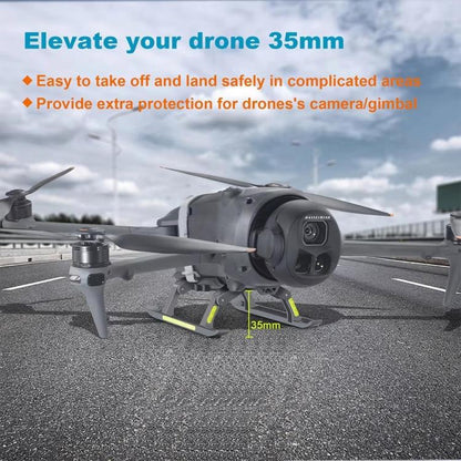 For DJI Mavic 4 Pro Drone YX  Foldable Heightening Landing Gear with Reflective Strips