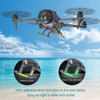 For DJI Mavic 4 Pro Drone YX  Foldable Heightening Landing Gear with Reflective Strips