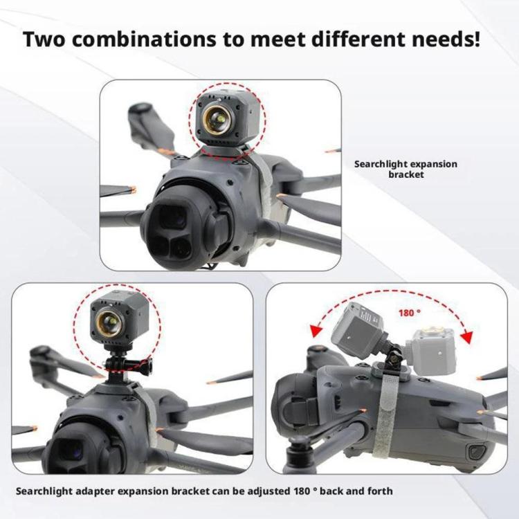 For DJI Mavic 4 Pro Drone YX 300LM Adjustable LED Spotlight Night Flight Searchlight with 3 Modes, For DJI Mavic 4 Pro
