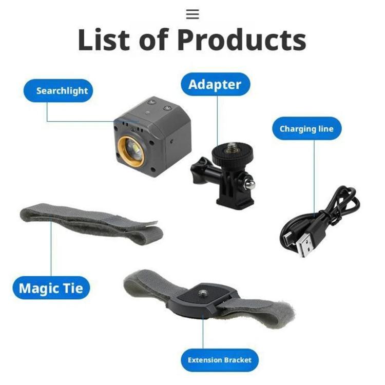 For DJI Mavic 4 Pro Drone YX 300LM Adjustable LED Spotlight Night Flight Searchlight with 3 Modes, For DJI Mavic 4 Pro