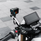 For GoPro / DJI / Insta 360 Action Cameras Cycling Bracket Bike Motorcycle Handlebar Mount, Standard 5 In 1, With 15cm Extension Rod