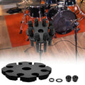 Universal Microphone Stand Holder with 8 Mic Storage Compatible with Most Tripods, 8 Mic Storage