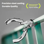 Stainless Steel Multi-Purpose Clamp Screwdriver Portable EDC Tool Bottle Opener, 9 In 1