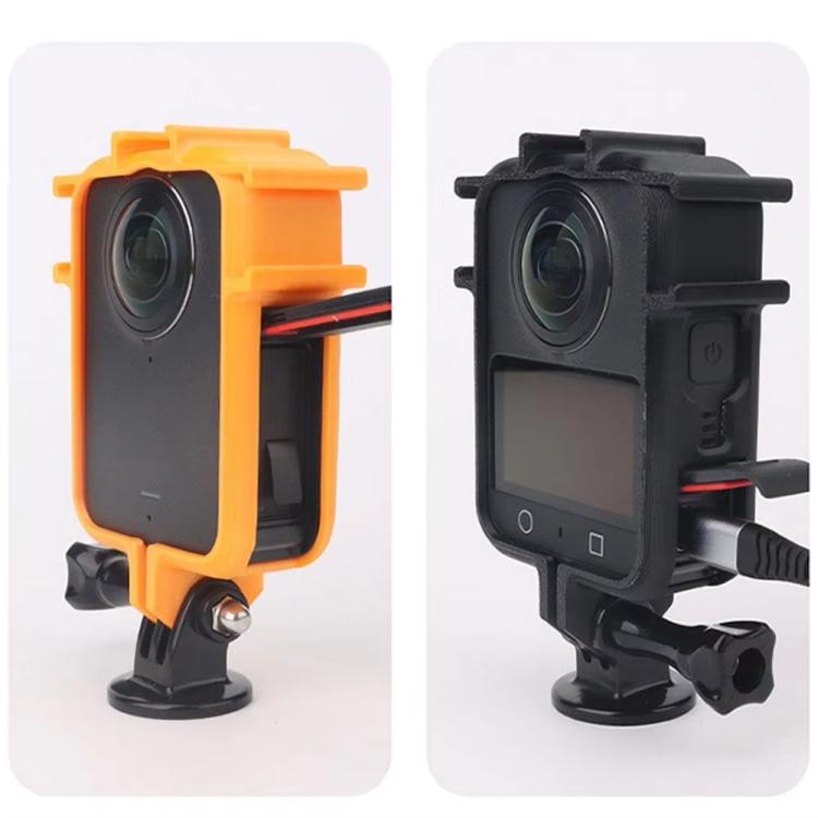 For DJI Osmo 360 Camera CQT Expansion Frame Anti-Scratch & Shockproof Protector, Ordinary Black, Ordinary Orange, Cold Shoe Black, Cold Shoe Orange