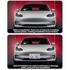 For Tesla 2024+ Model 3 Highland US Standard Punch-Free License Plate Frame