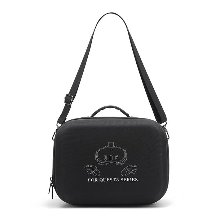 For Meta Quest 3 / 3S BKano Q3-001 VR Headset Console Storage Bag Shoulder Handheld Bag, Black