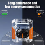 F66 Rechargeable Waist-Mounted Clip Fan With 3-Speed Settings & LED Flashlight Hands-Free Cooling For Construction, Outdoor Work, Hiking, F66 Orange, F66 Green