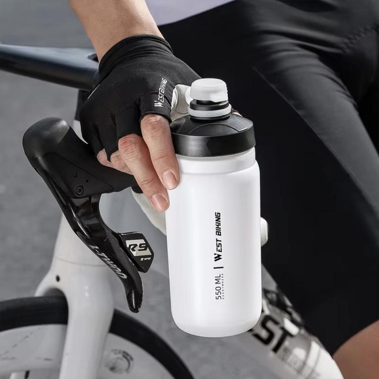WEST BIKING 720ml Bike Water Bottle for Cycling Leak-Proof Squeeze Design Portable Sports Hydration Bottle, 720ml White Wide, 720ml Yellow Wide, 720ml Yellow, 720ml White