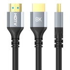HDMI 2.1 Male To Male 8K HD Cable Computer Laptop Monitor TV Connection Cable, 1m, 1.5m, 2m, 3m, 5m, 8m, 10m