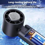WT21 Handheld Cooling Fan Foldable Ice Pack Fan With Battery Level Display