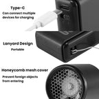 WH14 Handheld Digital Display Fan Outdoor Portable High Speed Fan
