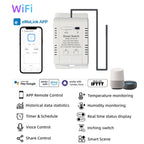 DIY-WT-09 20A Temperature Switch Smart Thermostat, Compatible With Google / Alexa / Yandex Alice / IFTTT, With 1m Temperature Sensor, With 2m Temperature Sensor, Humidity+1m Temperature Humidity Sensor