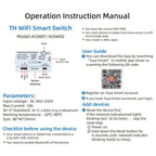 Graffiti WIFI Temperature Dry Contact Switch Module APP Remote Control Switch, Supports Google / Alexa Voice, With 1m Cable, With 2m Cable, Humidity+Integrated 1m Cable