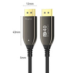 DP2.1 Male To Male 8K 60Hz HD Fiber Optic Cable For TV Computer Monitors Projectors, 10M, 15M, 20M, 25M, 30M, 40M, 50M