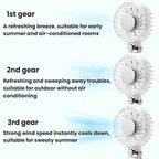 YL14 Transparent Handheld Fan USB Outdoor Portable Fan, YL14
