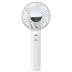 WT25 Handheld Fan With Lanyard Clip USB Desktop Silent Rechargeable Fan