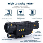 1080P 3MP Outdoor HD Infrared Digital Night Vision Device, EU Plug, NVI-400
