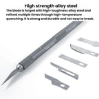 RELIFE RL-101B 8 In 1 Motherboard Repair Blade Set Carving Glue Removal Knife Screen Protector Cutting Knife, RL-101B