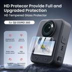 For DJI Osmo 360 Camera AMagisn HD Tempered Glass Screen Protector, 1 Set, 2 Sets