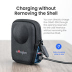 For DJI Osmo 360 Camera aMagisn Hard Shell Case Open-Access Charging Design, Body Case