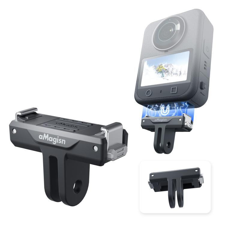 For DJI Osmo 360/Action 5 Pro/4/3 aMagisn Magnetic Quick-Release Adapter Plastic Snap-On Base, AA25