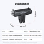 For DJI Osmo 360/Action 5 Pro/4/3 aMagisn Magnetic Quick-Release Adapter Plastic Snap-On Base, AA25