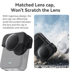 For DJI Osmo 360 Camera aMagisn Silicone Body Cover Set with Lens Cap & Neck Lanyard