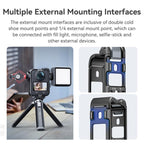 For DJI Osmo 360 AMagisn Quick-Release Metal Cage With Dual/Single Lens Caps Camera Mount Rig