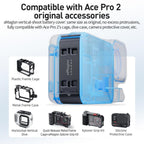 For Insta360 Ace Pro 2 aMagisn Water-resistant Vertical Shooting Battery Side Cover Compatible with Quick-Release Adapters