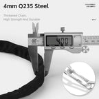 WEST BIKING 38-inch Bike Chain Lock 4-Digit Combination Security Lock for Bicycles, E-Bikes, Scooters