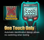 Multifunctional Burn-Proof 3 5/6 Intelligent Digital Multimeter Electrician Auto Ranging Universal Meter, MT-1708-C