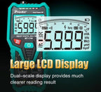 Multifunctional Burn-Proof 3 5/6 Intelligent Digital Multimeter Electrician Auto Ranging Universal Meter, MT-1708-C