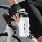 WEST BIKING 550ml Bike Water Bottle for Cycling Leak-Proof Squeeze Design Portable Sports Hydration Bottle, 550ml Whtie Wide, 550ml Yellow Wide, 550ml Yellow, 550ml White