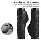 WEST BIKING 1pair TPE Soft Anti-Slip Mountain Bike Handlebar Grips Ergonomic Comfort for Road & MTB Cycling