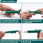 Non-Contact Portable Electrical Tester Pen With LED Zero Ground Wire Testing Tool, ProsKit NT-306