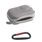 For Insta360 GO Ultra Carrying Case Shockproof EVA Portable Travel Storage Bag With Carabiner Clip, Carrying Case Gray
