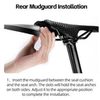 WEST BIKING YP0714043 Bicycle Front And Rear Fenders MTB Mountain Bike Fork Mudguard, YP0714043