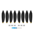 For DJI Mini 2 / Mini 2 SE Propellers 4726F Replacement Blades, 2pairs Gold Edge, 2pairs Silver Edge, 2pairs Orange Edge, 4pairs Gold Edge, 4pairs Silver Edge, 4pairs Orange Edge