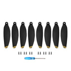 For DJI Mini 2 / Mini 2 SE Propellers 4726F Replacement Blades, 2pairs Gold Edge, 2pairs Silver Edge, 2pairs Orange Edge, 4pairs Gold Edge, 4pairs Silver Edge, 4pairs Orange Edge
