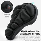 WEST BIKING YP0801259-260 Universal Heat Dissipating Inflatable Bicycle Seat Cover Cycling Mountain Bike Airbag Seat Cover, Small, Large