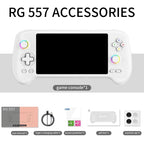 ANBERNIC RG557 Handheld Game Console 5.48-Inch AMOLED Screen Android 14 Video Game Player, 12+128G, 12+256G