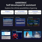 ANBERNIC RG 477M  Android 14 Handheld Game Console With Aluminum Alloy Body, 4.7-Inch LTPS In-Cell Touch Screen, 3D Hall Joystick & Self-Developed AI Assistant, 128G, 256G