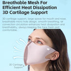 WEST BIKING UPF50+ 3D Seamless Ice-Silk Breathable Eye-Corner Ventilated Face Mask UV Protection Mask, One Size