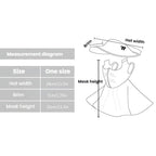 WEST BIKING 3 In 1 UV-Protective Cooling Mesh Breathable Detachable Sun Hat Face Mask Neck Scarf, One Size