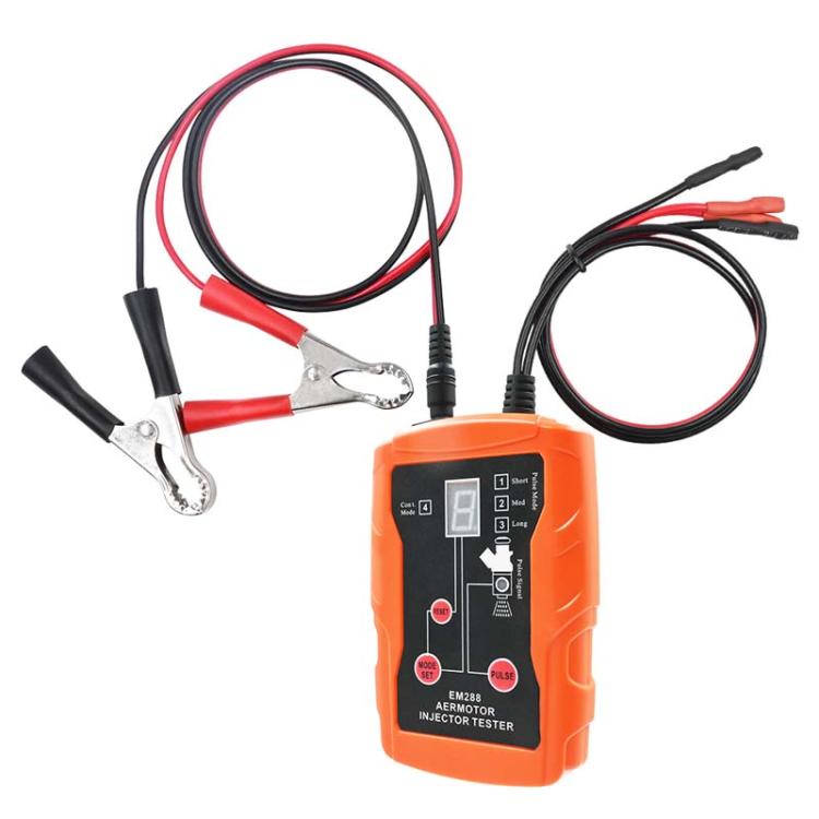 AERMOTOR Automobile Pulse Fuel Injector Fault Detector, Main Unit, Full Set 4 Cleaning Tools