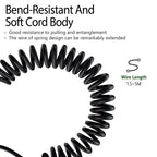 2.5mm To 3.5mm+6.35mm Plug 1.5m Spring-Loaded Headphone Cable,For Sennheiser HD6 / HD8 / HD7 / HD598, ZS0245