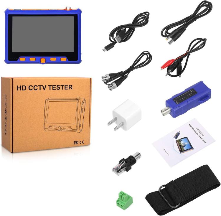 5 inch Screen Engineering Tester HD Video Surveillance Tester, EU Plug, US Plug, UK Plug