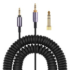 Headphone Spring Audio Cable, For Sony WH-1000XM3 / WH-1000XM2 / WH-1000XM4 / WH-H900N / WH-H800, 1.5m Spring